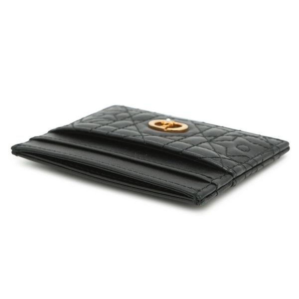 クリスチャン・ディオール カードケース カナージュ カロ フリージア スター ラムスキン S5130UNTZ Christian Dior 黒