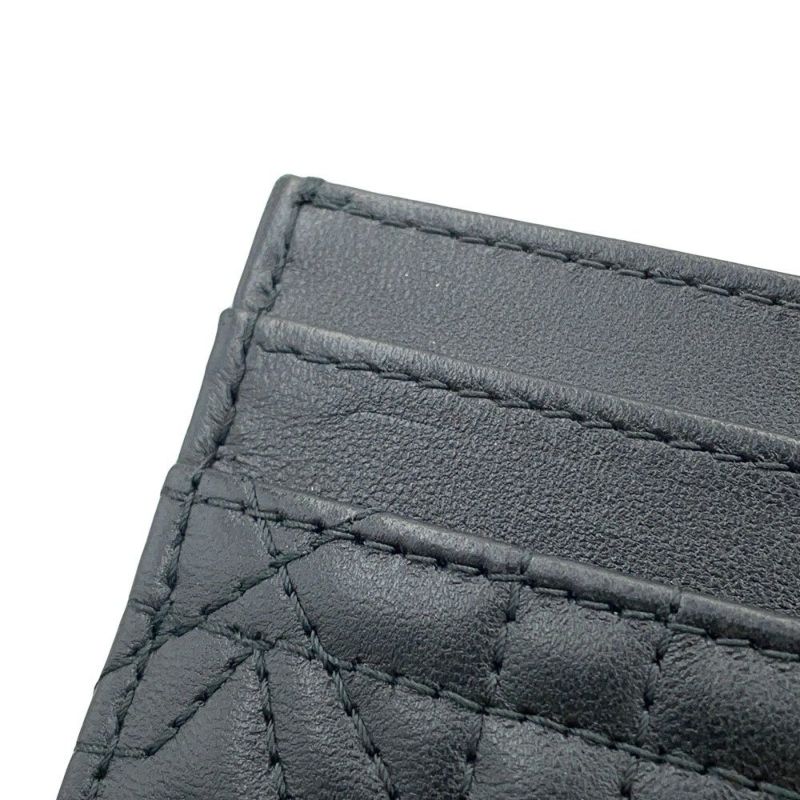 クリスチャン・ディオール カードケース カナージュ カロ フリージア スター ラムスキン S5130UNTZ Christian Dior 黒