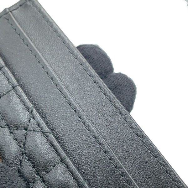 クリスチャン・ディオール カードケース カナージュ カロ フリージア スター ラムスキン S5130UNTZ Christian Dior 黒