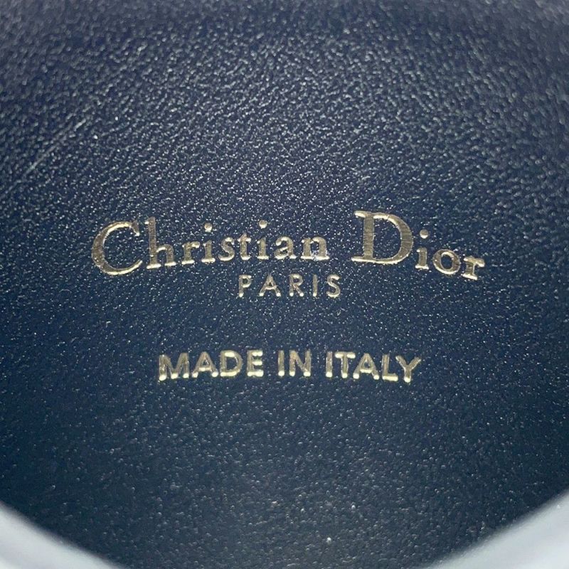クリスチャン・ディオール カードケース カナージュ カロ フリージア スター ラムスキン S5130UNTZ Christian Dior 黒