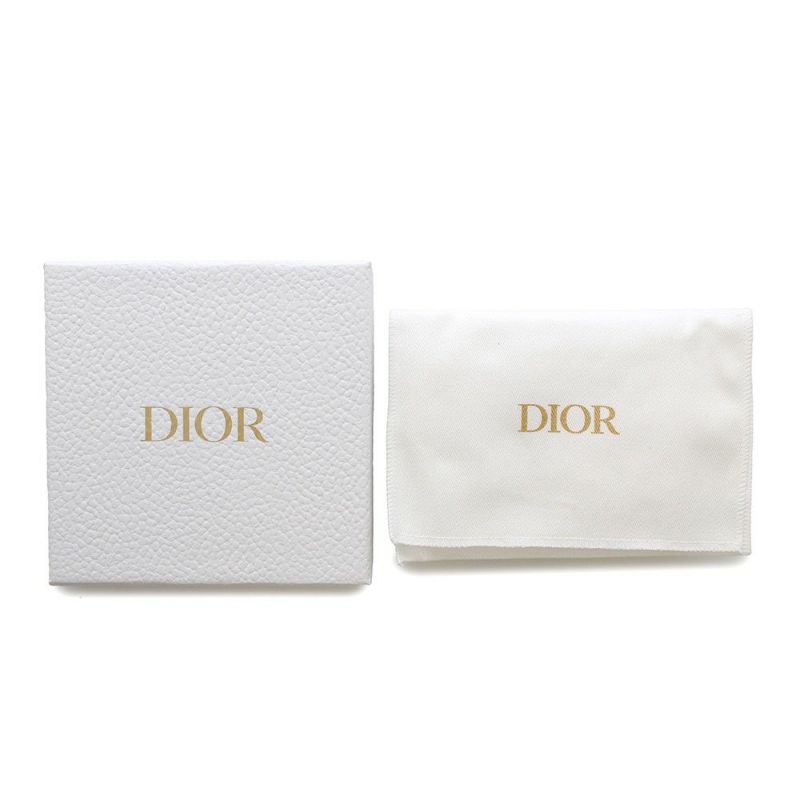 クリスチャン・ディオール カードケース カナージュ カロ フリージア スター ラムスキン S5130UNTZ Christian Dior 黒