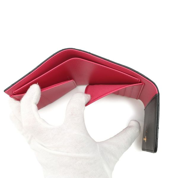 シャネル 三つ折り財布 マトラッセ ハートココ スモール フラップ ウォレット ラムスキン AP3392 CHANEL 黒