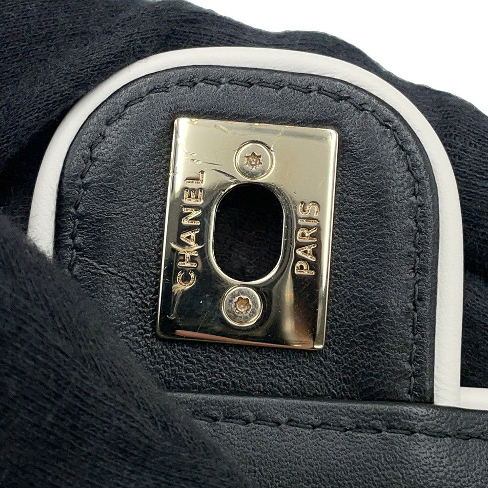 シャネル チェーンウォレット マトラッセ ココマーク Wチェーン ラムスキン AP4511 CHANEL 財布 黒