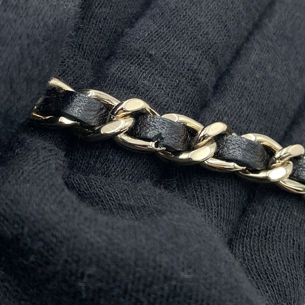 シャネル チェーンウォレット マトラッセ ココマーク Wチェーン ラムスキン AP4511 CHANEL 財布 黒