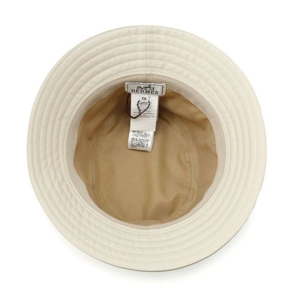 エルメス ハット ハーパー リフト コットン サイズ58 HERMES 帽子 バケットハット