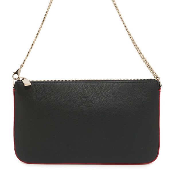 クリスチャン・ルブタン チェーンショルダーバッグ ルビラ カーフレザー 1225230 Christian Louboutin 黒