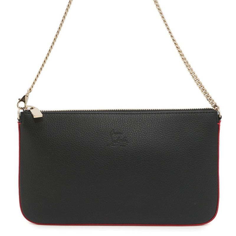 クリスチャン・ルブタン チェーンショルダーバッグ ルビラ カーフレザー 1225230 Christian Louboutin 黒