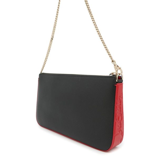 クリスチャン・ルブタン チェーンショルダーバッグ ルビラ カーフレザー 1225230 Christian Louboutin 黒