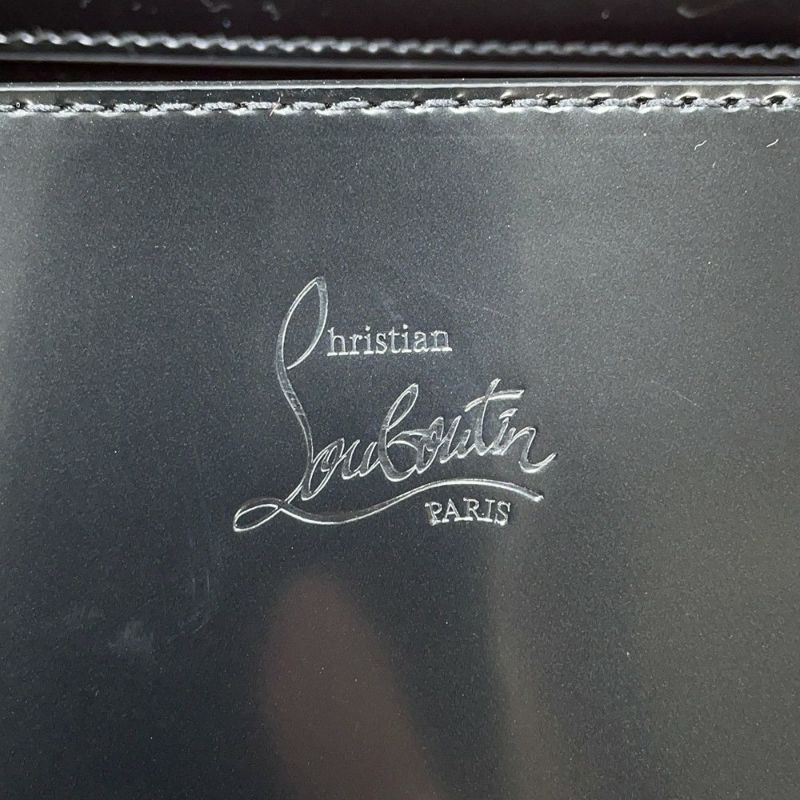 クリスチャン・ルブタン ショルダーバッグ Loubi ルビ54 パテント 1235232 Christian Louboutin 黒