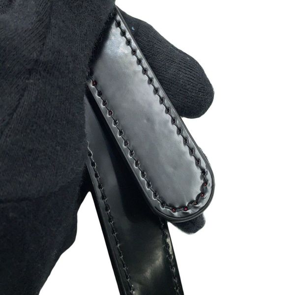 クリスチャン・ルブタン ショルダーバッグ Loubi ルビ54 パテント 1235232 Christian Louboutin 黒