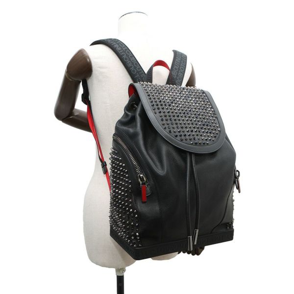 クリスチャン・ルブタン リュック エクスプローラーファンク スタッズ バックパック 1215001 Christian Louboutin 黒