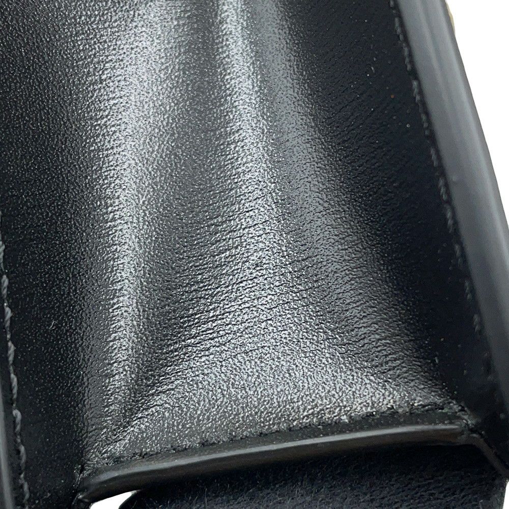 セリーヌ カードケース トリオンフ チェーン付きカードホルダー レザー 10J743DPV CELINE 黒 財布