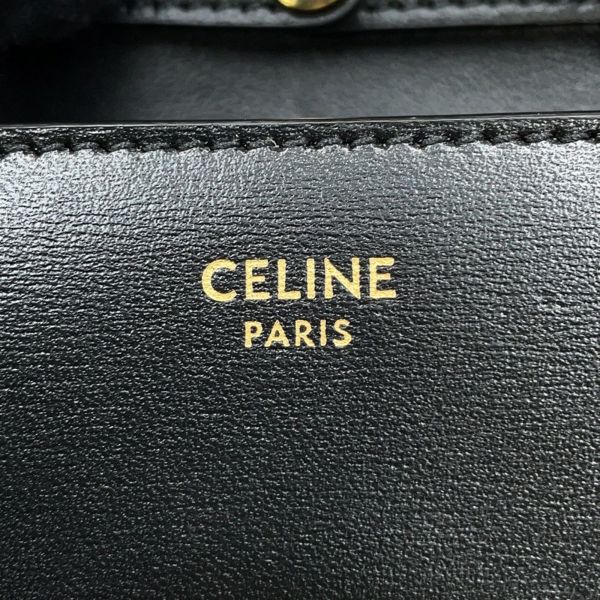 セリーヌ カードケース トリオンフ チェーン付きカードホルダー レザー 10J743DPV CELINE 黒 財布