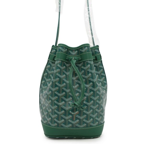 ゴヤール ショルダーバッグ プティフロ バゲットバッグ PVC レザー PEFLOTPMLTY09CL09P GOYARD 緑