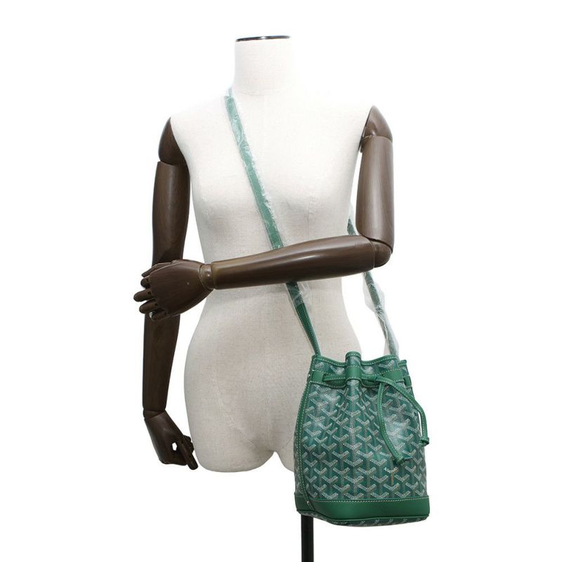 ゴヤール ショルダーバッグ プティフロ バゲットバッグ PVC レザー PEFLOTPMLTY09CL09P GOYARD 緑