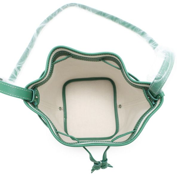 ゴヤール ショルダーバッグ プティフロ バゲットバッグ PVC レザー PEFLOTPMLTY09CL09P GOYARD 緑