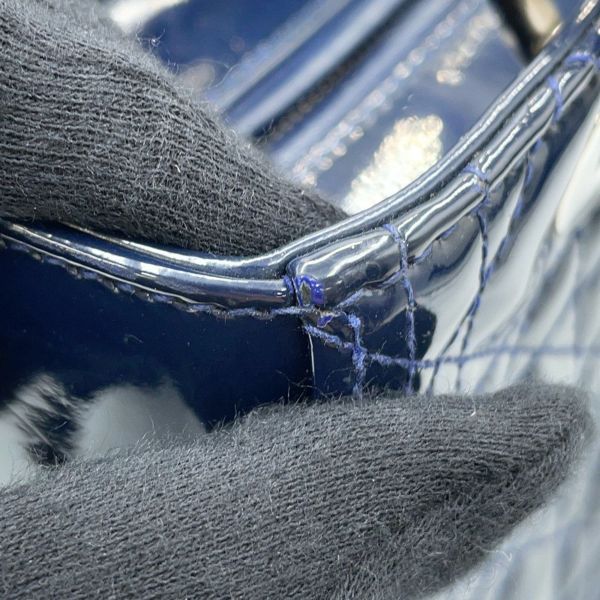 ディオール ハンドバッグ カナージュ レディディオール ミディアム パテント VRB44551 2way