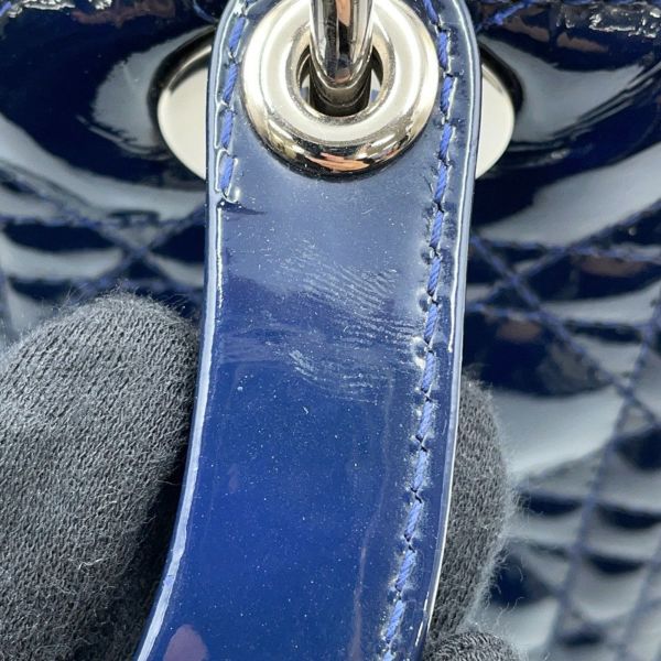 ディオール ハンドバッグ カナージュ レディディオール ミディアム パテント VRB44551 2way