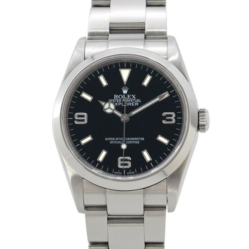 ロレックス エクスプローラー1 F番 114270 ROLEX 腕時計 黒文字盤