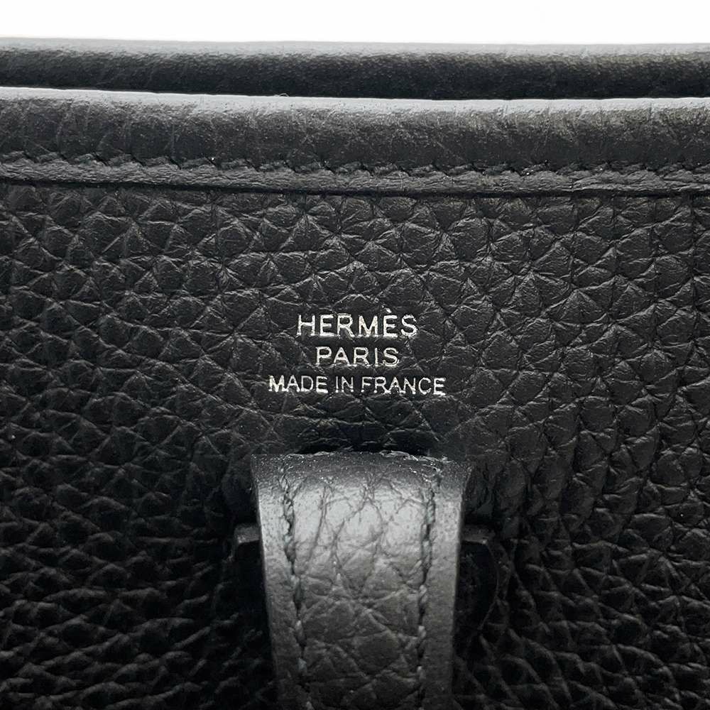 エルメス ショルダーバッグ エブリンTPM アマゾン ブラック/シルバー金具 トリヨンクレマンス B刻印 黒