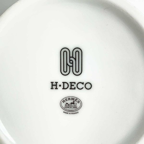 エルメス マグカップ アッシュ デコ H Deco ペア 2点セット HERMES マグ ポーセリン コップ 黒 白