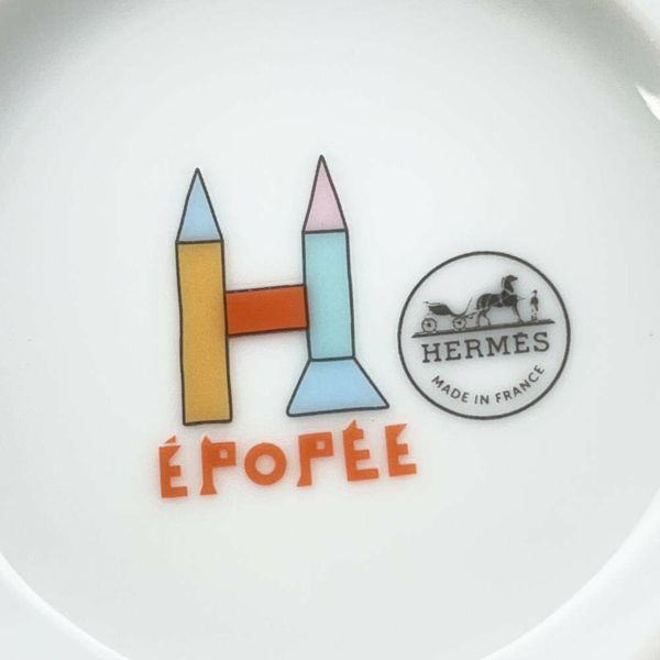 エルメス マグカップ エポペ EPOPEE ペア 2点セット ボート 船 柄 陶器 HERMES 食器 ギフト ティーカップ 白