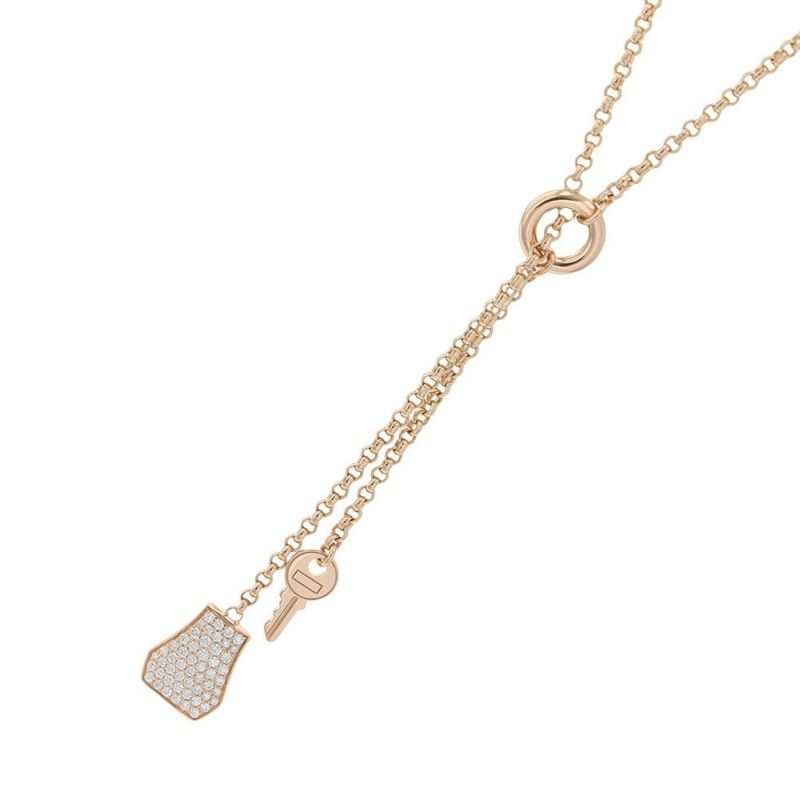 エルメス ネックレス ケリー・クロシェット ダイヤモンド K18PGピンクゴールド HERMES ペンダント ジュエリー