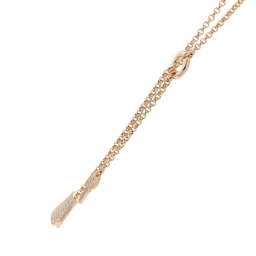 エルメス ネックレス ケリー・クロシェット ダイヤモンド K18PGピンクゴールド HERMES ペンダント ジュエリー