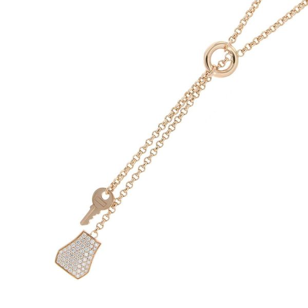 エルメス ネックレス ケリー・クロシェット ダイヤモンド K18PGピンクゴールド HERMES ペンダント ジュエリー