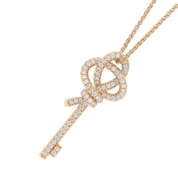 TIFFANY＆Co.】ティファニー『K18PG ノット ダイヤモンド