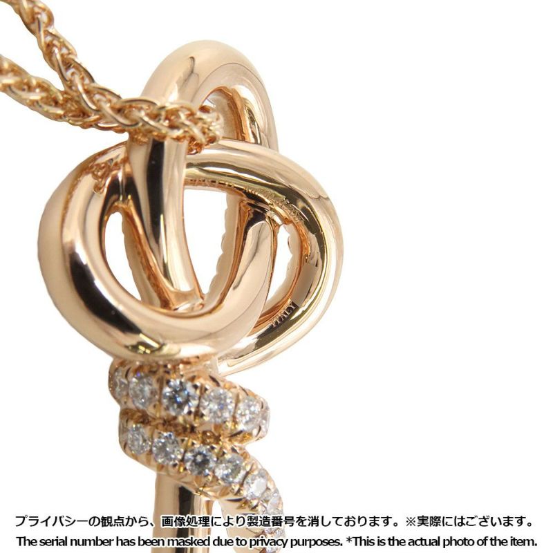 ティファニー ネックレス ノット キー ペンダント ラージ ダイヤモンド 計1.70ct K18PGピンクゴールド 72984153