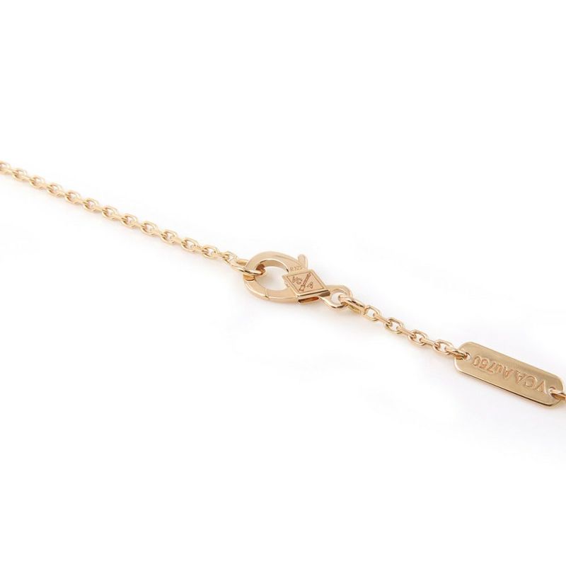 ヴァンクリーフ&アーペル ネックレス ラッキー スプリング ペンダント プラムブロッサム マザーオブパール K18PG VCARP9X100