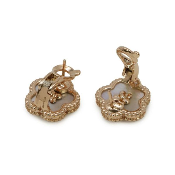 ヴァンクリーフ&アーペル ピアス ラッキー スプリング イヤリング プラムブロッサム マザーオブパール K18PG VCARP7RU00