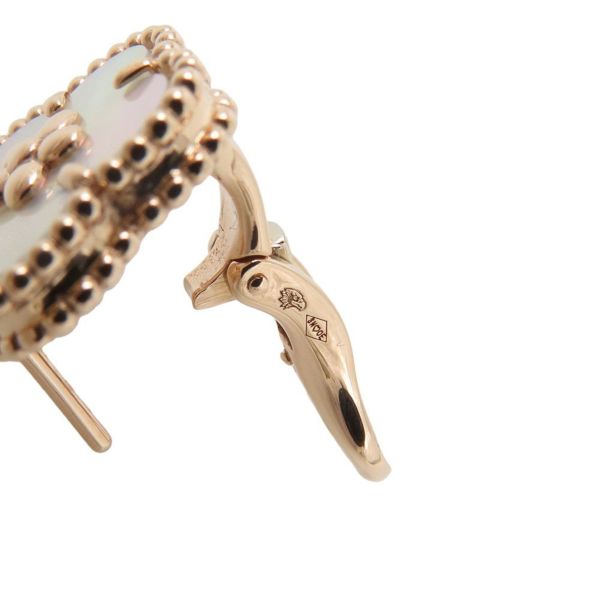 ヴァンクリーフ&アーペル ピアス ラッキー スプリング イヤリング プラムブロッサム マザーオブパール K18PG VCARP7RU00