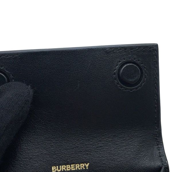 バーバリー チェーンショルダーバッグ フォンショルダーポーチ レザー BURBERRY バッグ 黒