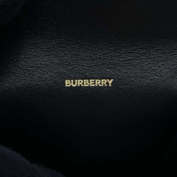 バーバリー チェーンショルダーバッグ フォンショルダーポーチ レザー BURBERRY バッグ 黒