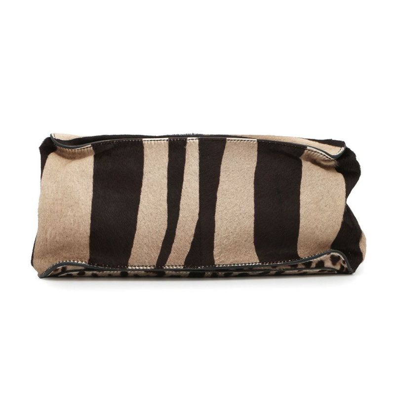 トッズ ハンドバッグ ダブルT ハラコ TOD'S 2wayショルダーバッグ レオパード ヒョウ柄 ゼブラ