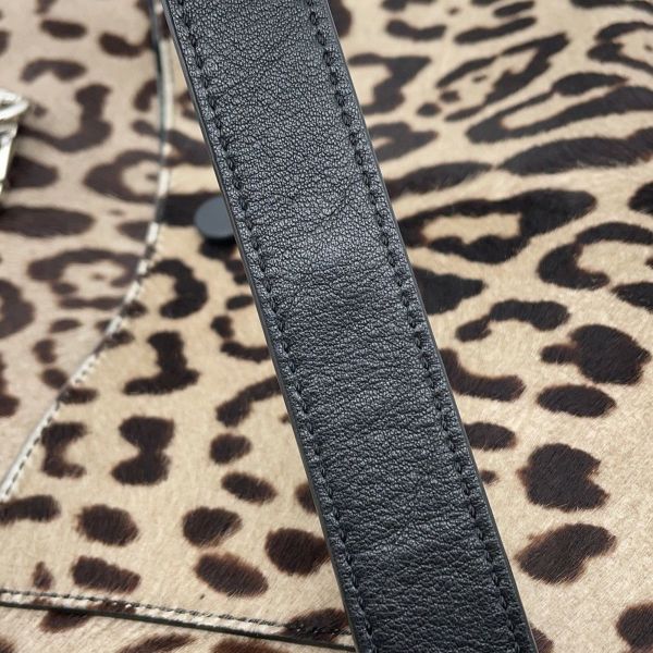 トッズ ハンドバッグ ダブルT ハラコ TOD'S 2wayショルダーバッグ レオパード ヒョウ柄 ゼブラ