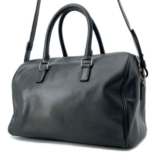 サンローランパリ ハンドバッグ クラシック・ダッフル スタッズ レザー 332424 SAINT LAURENT PARIS 2way 黒