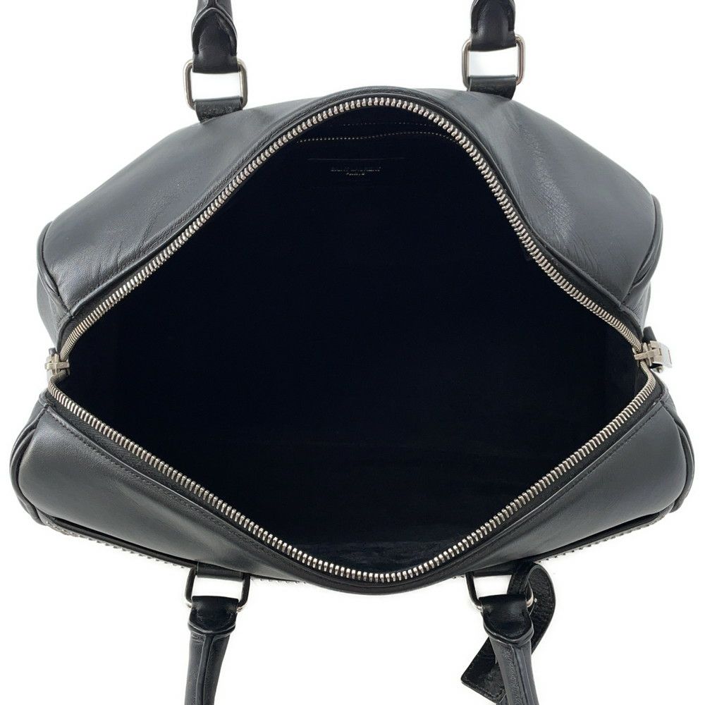 サンローランパリ ハンドバッグ クラシック・ダッフル スタッズ レザー 332424 SAINT LAURENT PARIS 2way 黒