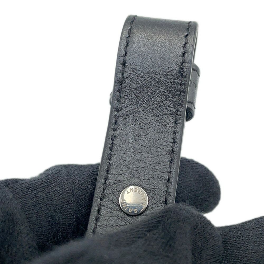 サンローランパリ ハンドバッグ クラシック・ダッフル スタッズ レザー 332424 SAINT LAURENT PARIS 2way 黒