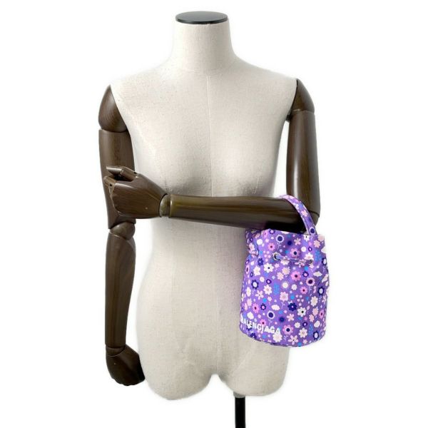 バレンシアガ ハンドバッグ ホイールXS 巾着 656682 BALENCIAGA 2way 花柄