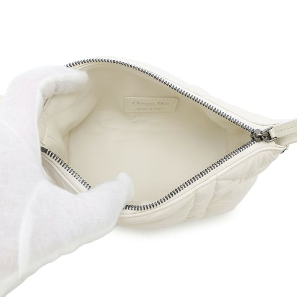 クリスチャン・ディオール ハンドバッグ ノマドポーチ カナージュ スモール Christian Dior 白