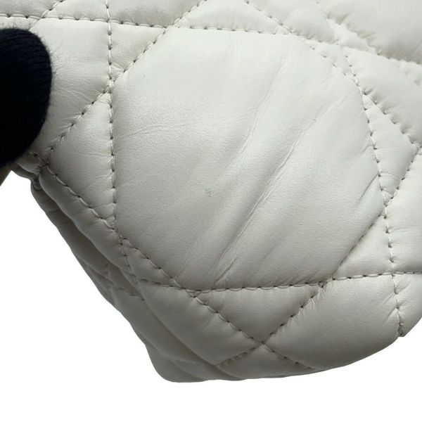 クリスチャン・ディオール ハンドバッグ ノマドポーチ カナージュ スモール Christian Dior 白