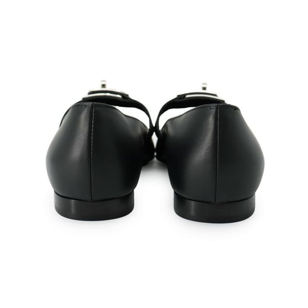 エルメス バレエシューズ ケリー レディースサイズ36 1/2 HERMES 靴 黒