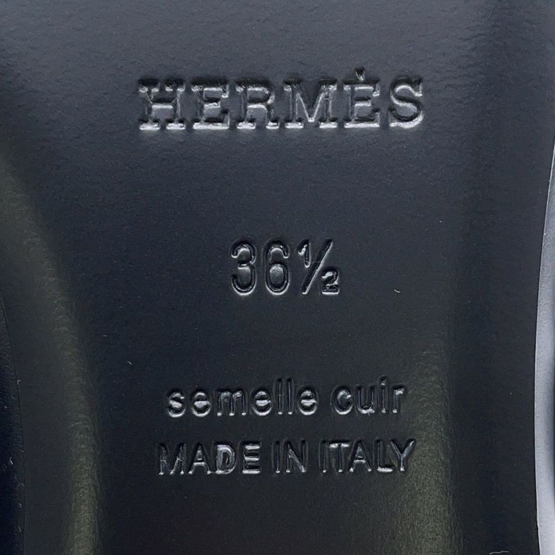エルメス バレエシューズ ケリー レディースサイズ36 1/2 HERMES 靴 黒