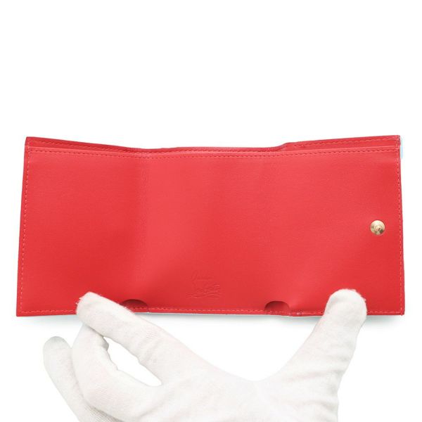 クリスチャン・ルブタン 三つ折り財布 Loubi54 ルビ54 コンパクトウォレット レザー 3235108 Christian Louboutin