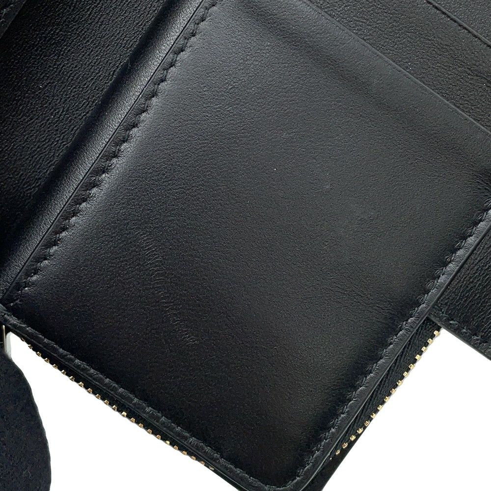 クリスチャン・ディオール 二つ折り財布 My Dior Dittany ウォレット ラムスキン S6022ONMJ Christian Dior 黒
