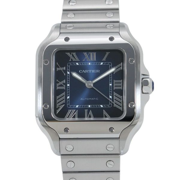 カルティエ サントス ドゥ カルティエ ミディアムモデル WSSA0063 Cartier 腕時計 ブルー文字盤