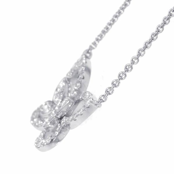 グラフ ネックレス バタフライ シルエット ダイヤモンド ミニ ペンダント ダイヤ 計0.35ct K18WGホワイトゴールド RGP695